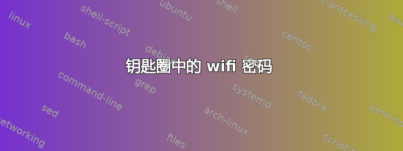 钥匙圈中的 wifi 密码