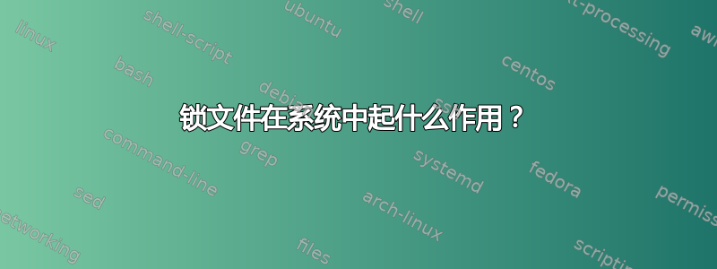 锁文件在系统中起什么作用？