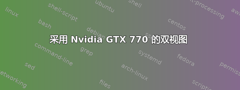 采用 Nvidia GTX 770 的双视图