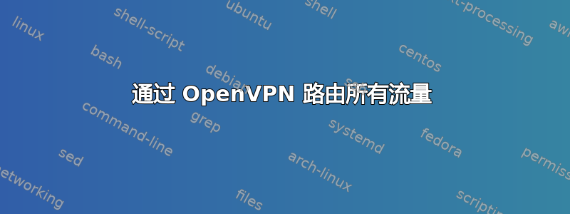 通过 OpenVPN 路由所有流量