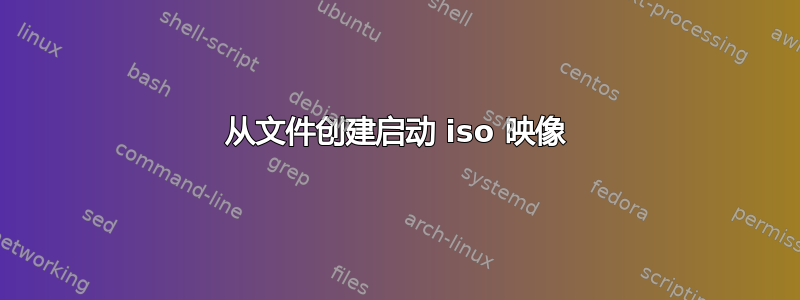 从文件创建启动 iso 映像