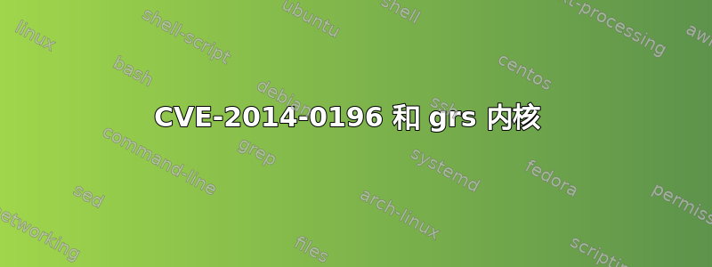 CVE-2014-0196 和 grs 内核 