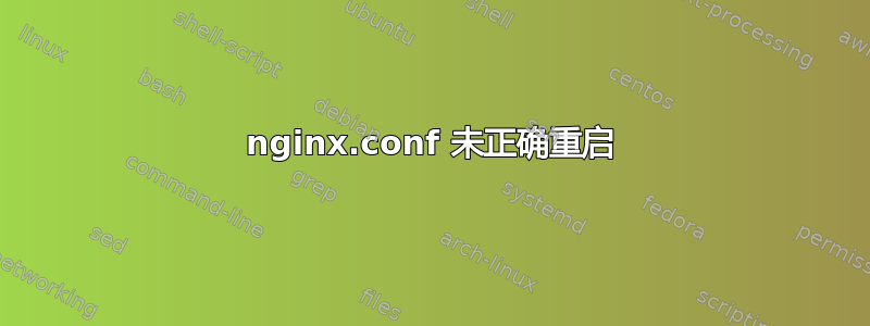 nginx.conf 未正确重启