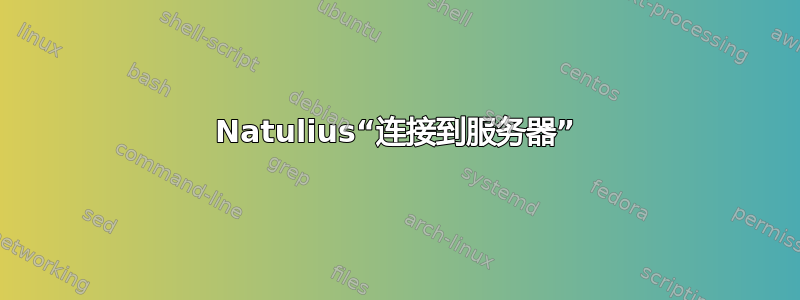 Natulius“连接到服务器”