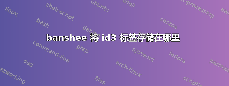 banshee 将 id3 标签存储在哪里