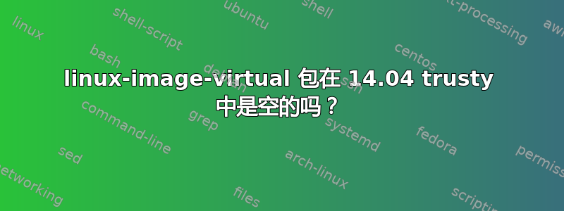 linux-image-virtual 包在 14.04 trusty 中是空的吗？