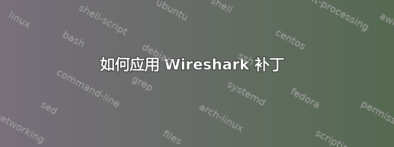 如何应用 Wireshark 补丁 