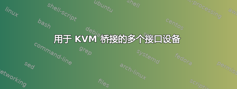 用于 KVM 桥接的多个接口设备