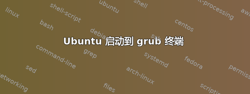 Ubuntu 启动到 grub 终端