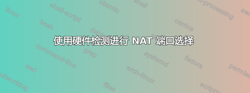 使用硬件检测进行 NAT 端口选择