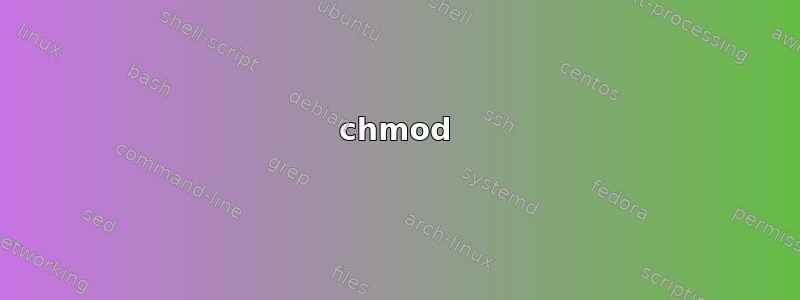 chmod