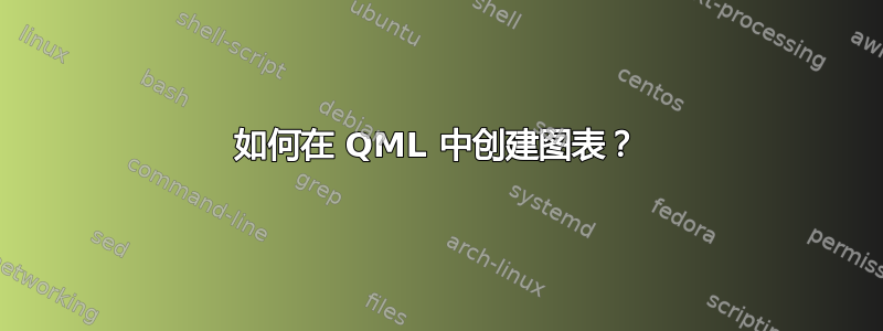 如何在 QML 中创建图表？