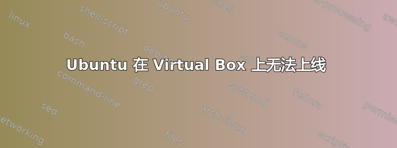 Ubuntu 在 Virtual Box 上无法上线