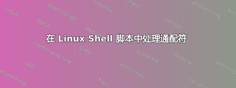 在 Linux Shell 脚本中处理通配符