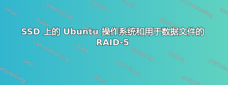 SSD 上的 Ubuntu 操作系统和用于数据文件的 RAID-5