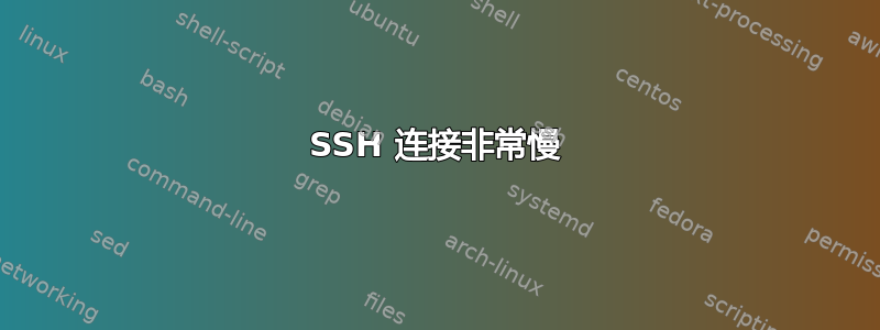 SSH 连接非常慢