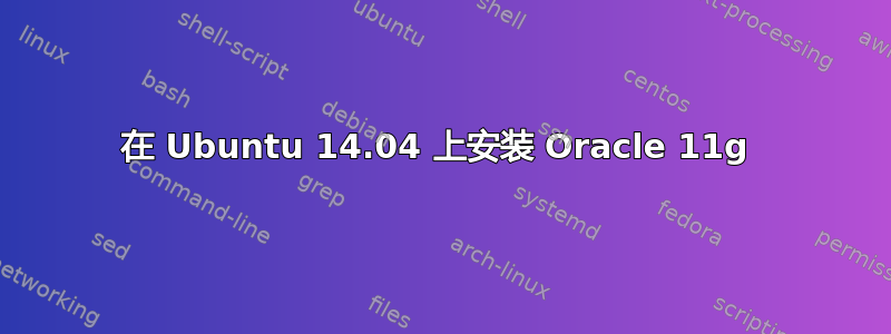 在 Ubuntu 14.04 上安装 Oracle 11g 