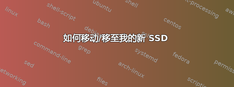 如何移动/移至我的新 SSD