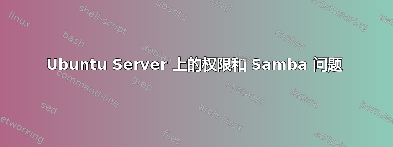 Ubuntu Server 上的权限和 Samba 问题