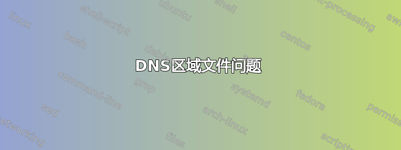 DNS区域文件问题