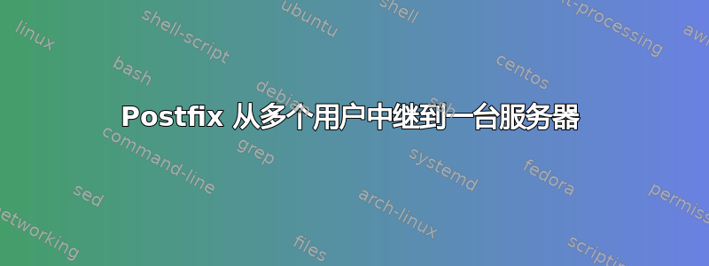 Postfix 从多个用户中继到一台服务器