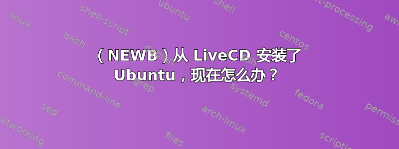 （NEWB）从 LiveCD 安装了 Ubuntu，现在怎么办？