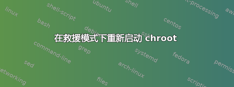 在救援模式下重新启动 chroot