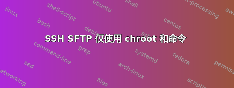 SSH SFTP 仅使用 chroot 和命令