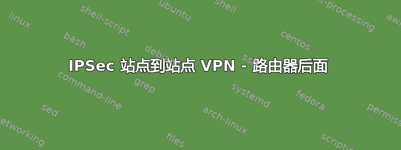 IPSec 站点到站点 VPN - 路由器后面