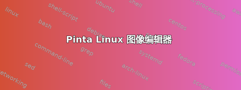 Pinta Linux 图像编辑器