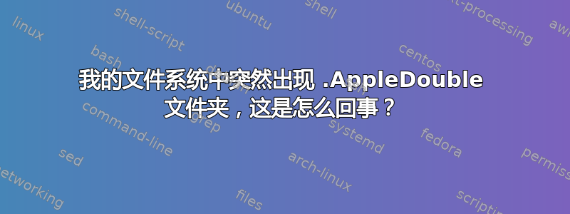 我的文件系统中突然出现 .AppleDouble 文件夹，这是怎么回事？