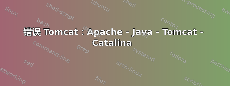 错误 Tomcat：Apache - Java - Tomcat - Catalina 