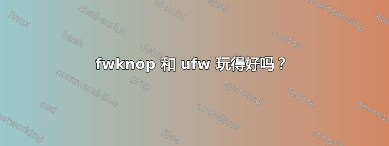 fwknop 和 ufw 玩得好吗？