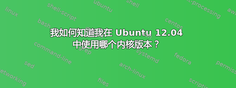 我如何知道我在 Ubuntu 12.04 中使用哪个内核版本？