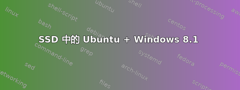 SSD 中的 Ubuntu + Windows 8.1