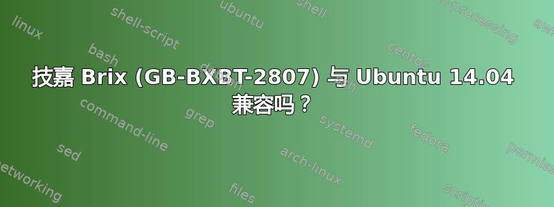 技嘉 Brix (GB-BXBT-2807) 与 Ubuntu 14.04 兼容吗？