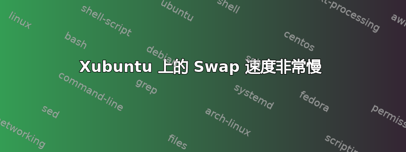 Xubuntu 上的 Swap 速度非常慢