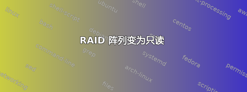 RAID 阵列变为只读