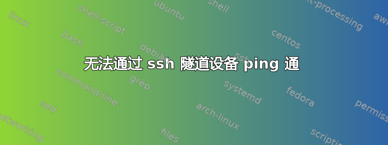 无法通过 ssh 隧道设备 ping 通