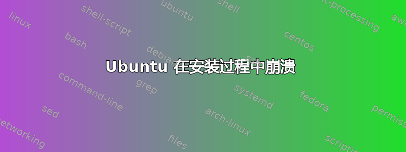 Ubuntu 在安装过程中崩溃