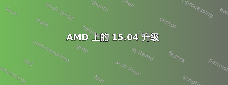 AMD 上的 15.04 升级