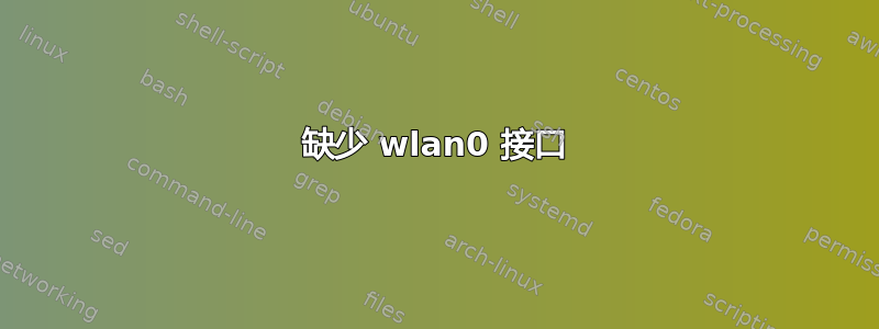 缺少 wlan0 接口