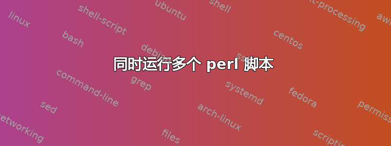 同时运行多个 perl 脚本