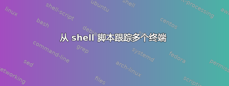 从 shell 脚本跟踪多个终端