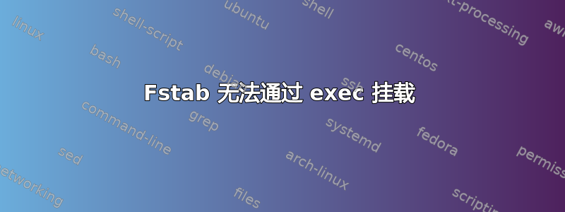 Fstab 无法通过 exec 挂载