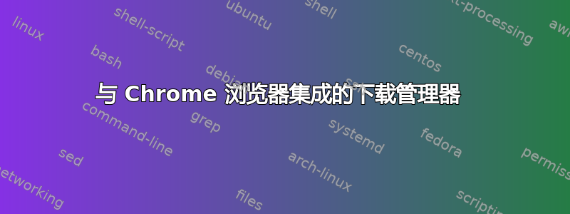 与 Chrome 浏览器集成的下载管理器 