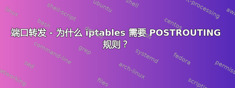 端口转发 - 为什么 iptables 需要 POSTROUTING 规则？