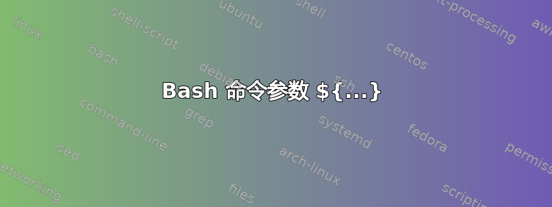 Bash 命令参数 ${...}