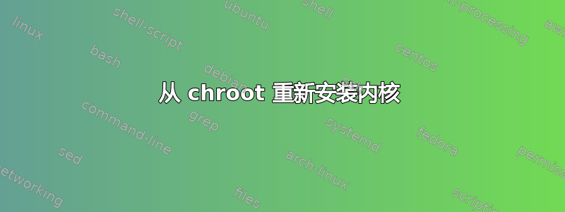 从 chroot 重新安装内核