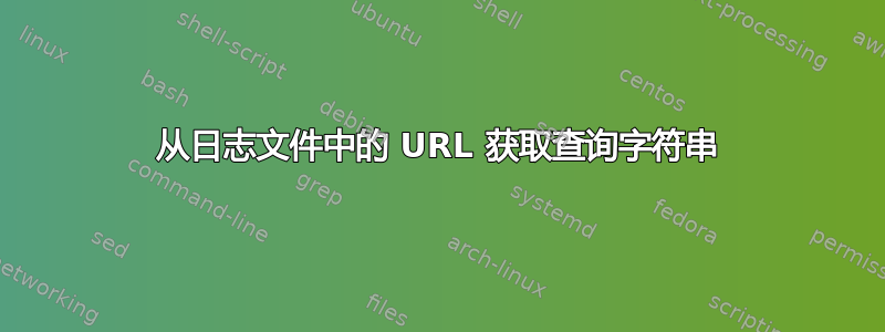 从日志文件中的 URL 获取查询字符串